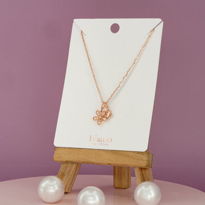Blossom Kiss Floral Charm Necklace