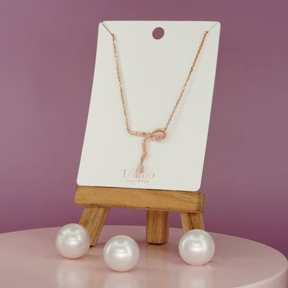 Ribbon Loop Charm Necklace