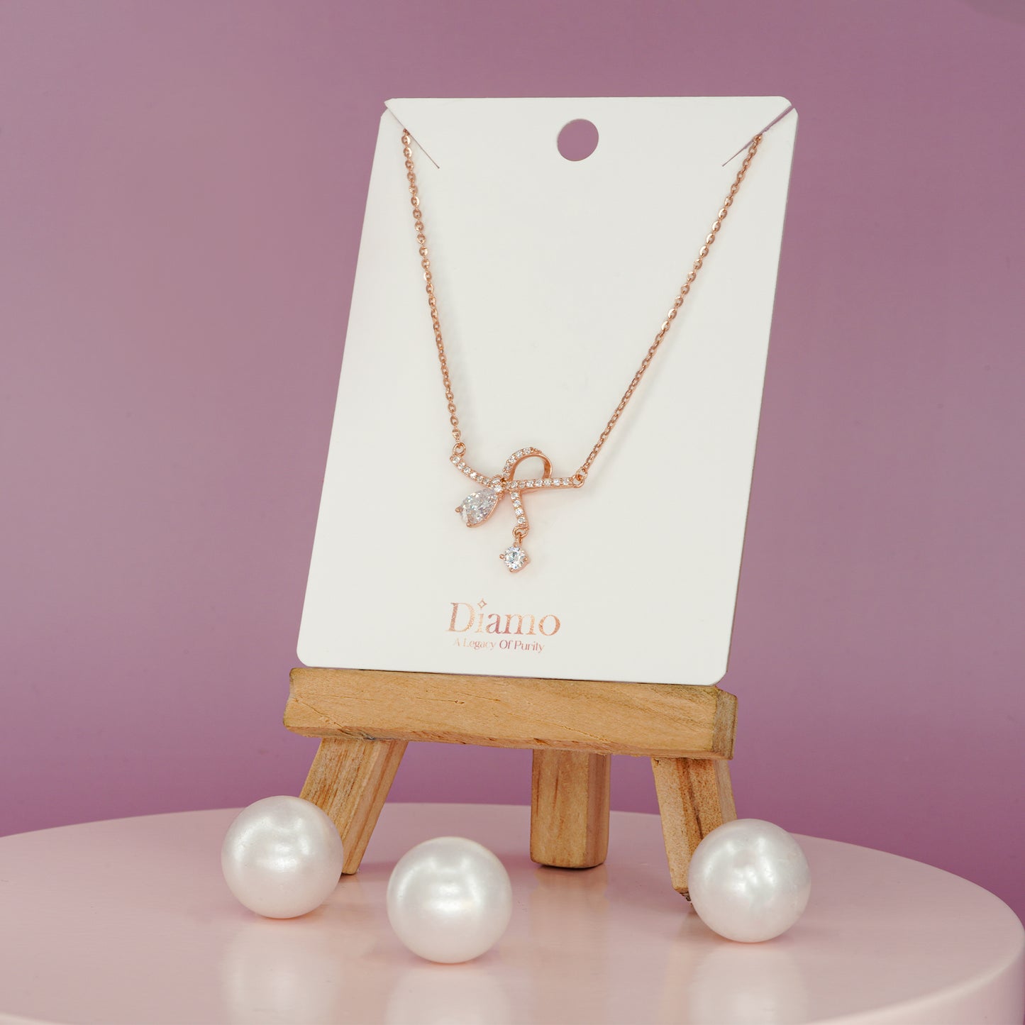 Twilight Bow Elegance Necklace