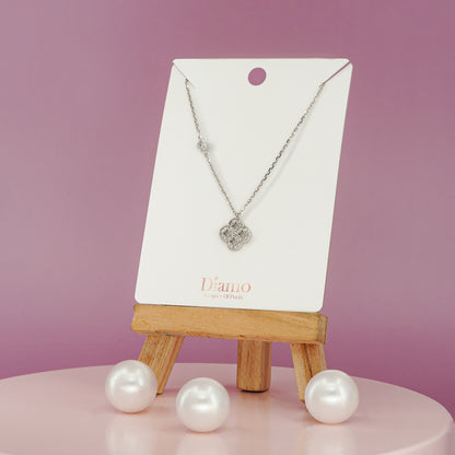 Diamond Lattice Pendant Necklace