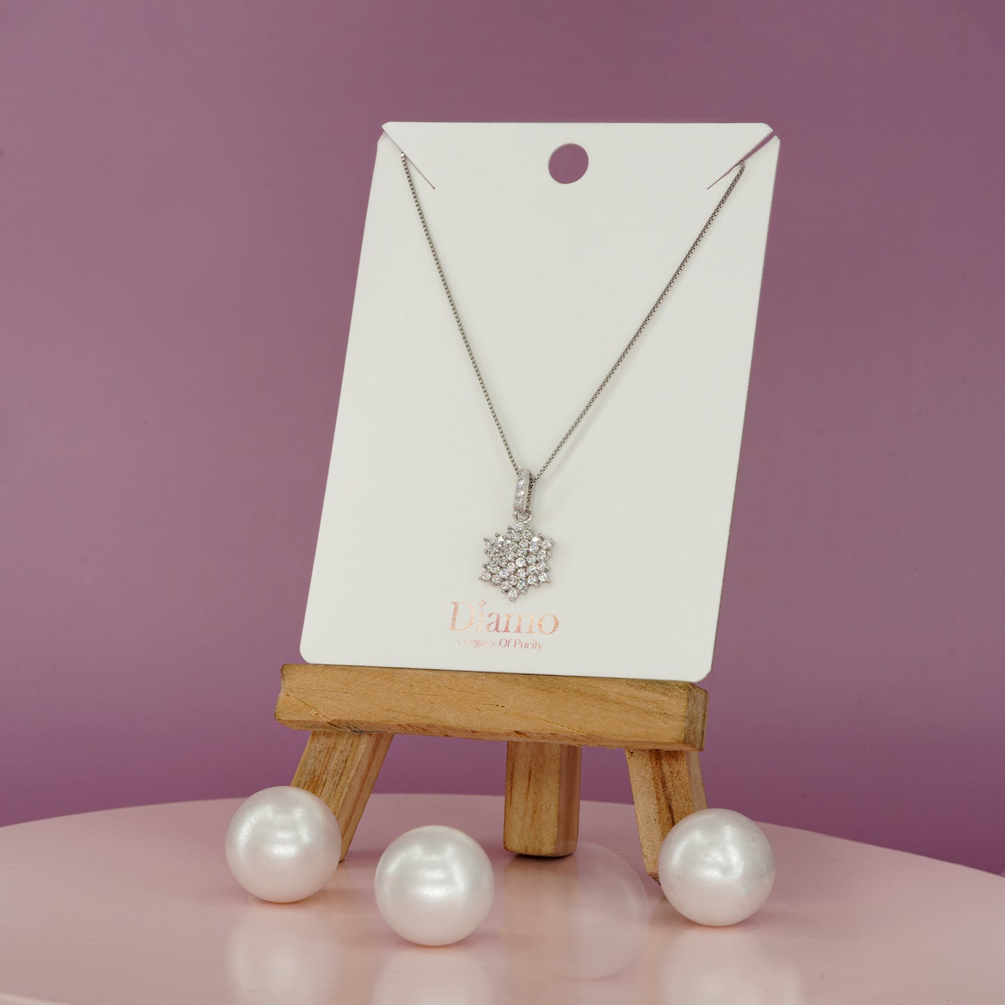 Snowlight Diamond Star Necklace