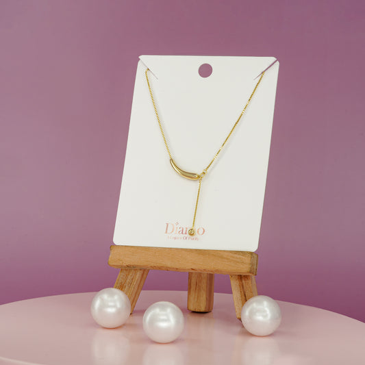 Serene Drop Bar Pendant Necklace