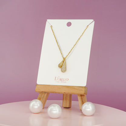 Twin Teardrop Elegance Necklace