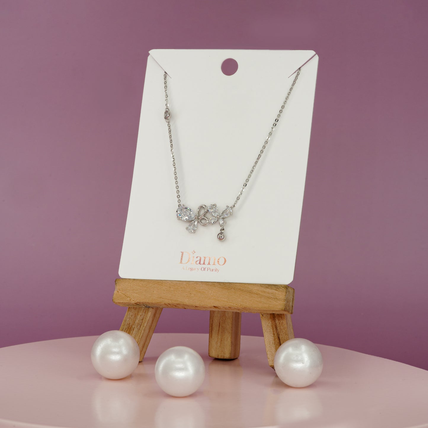 Butterfly Whisper Crystal Necklace