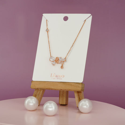 Butterfly Whisper Crystal Necklace