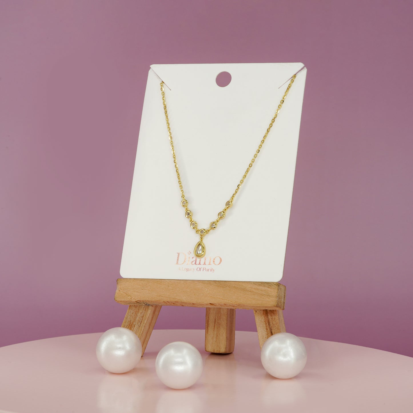 Cascade Radiance Teardrop Necklace