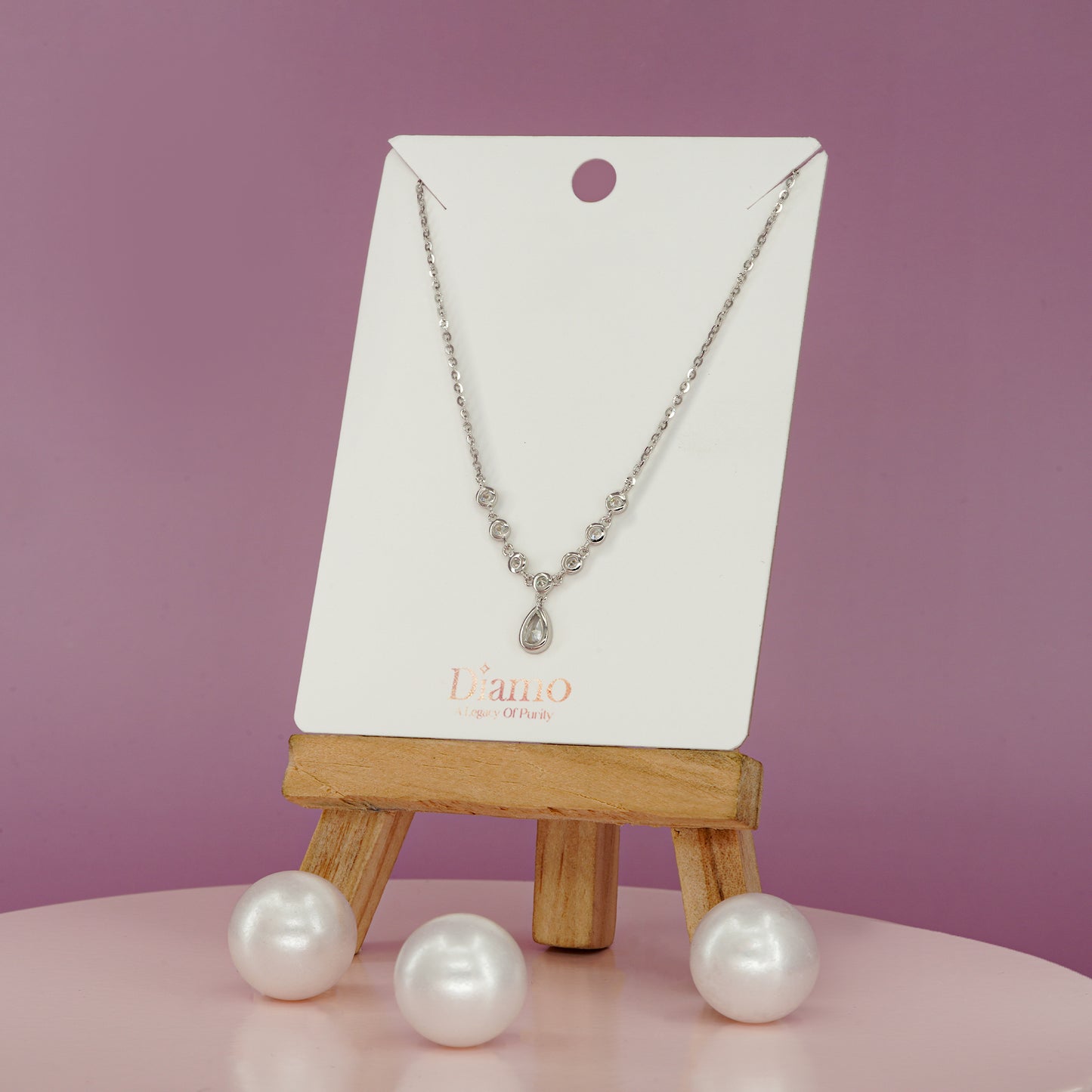 Cascade Radiance Teardrop Necklace