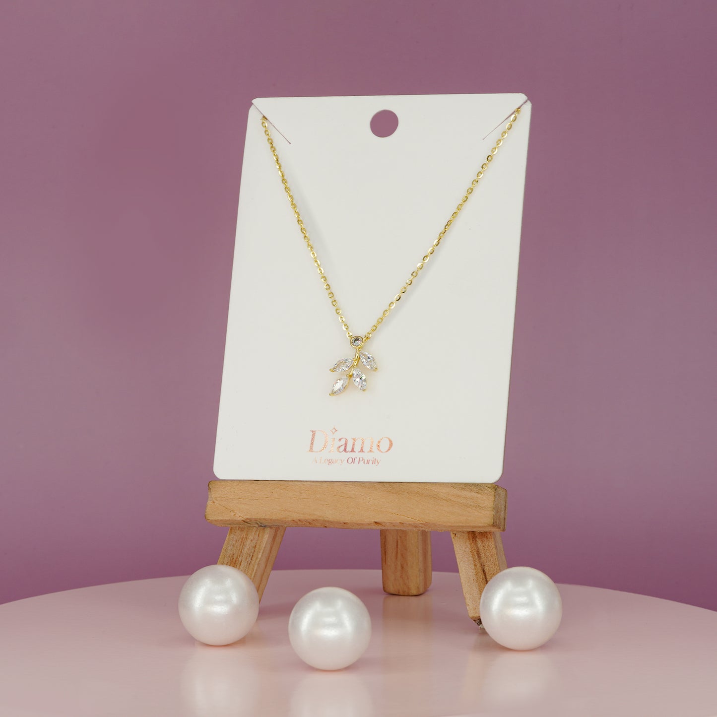 Crystal Vineleaf Elegance Necklace