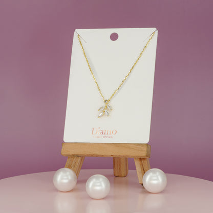 Crystal Vineleaf Elegance Necklace