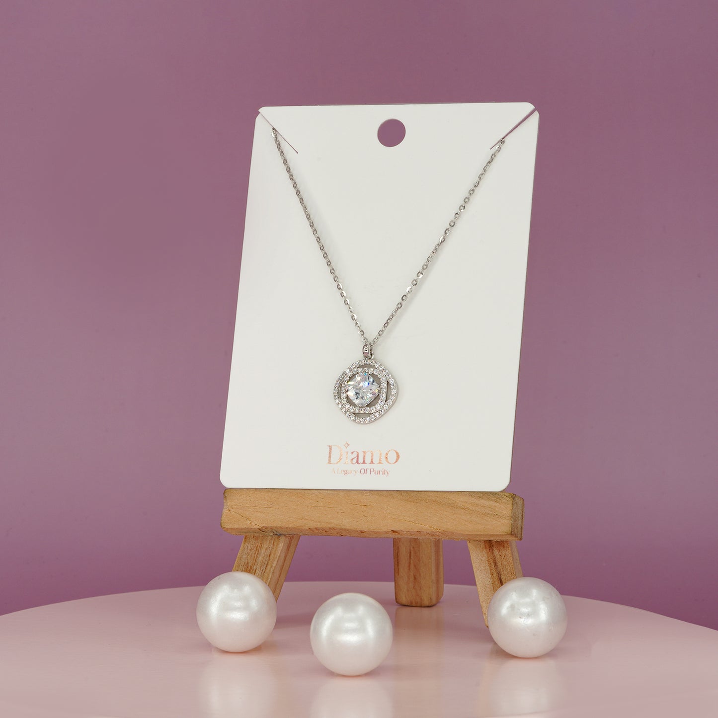 Luna Orbit Halo Necklace