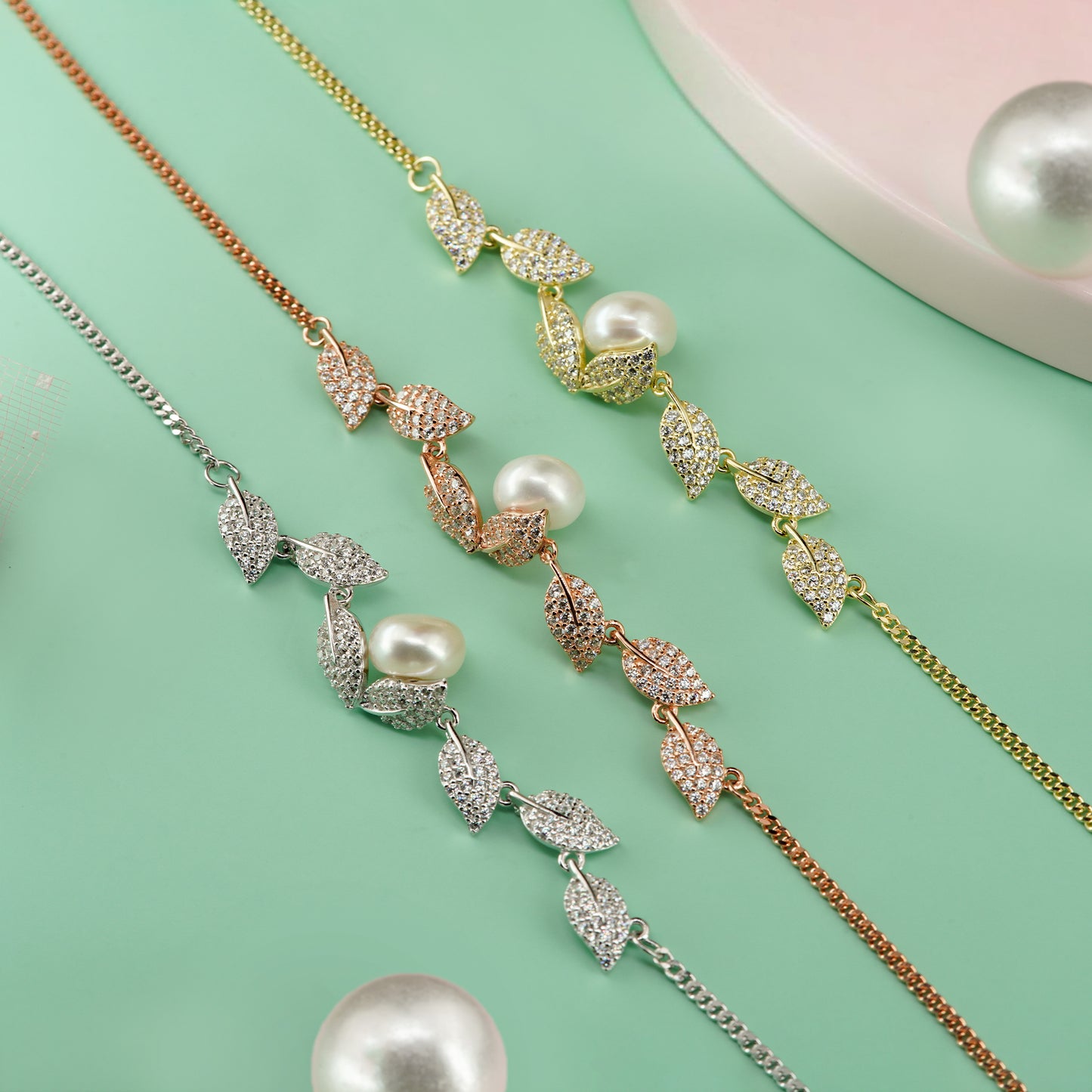 Pearl Vine Elegance Bracelet