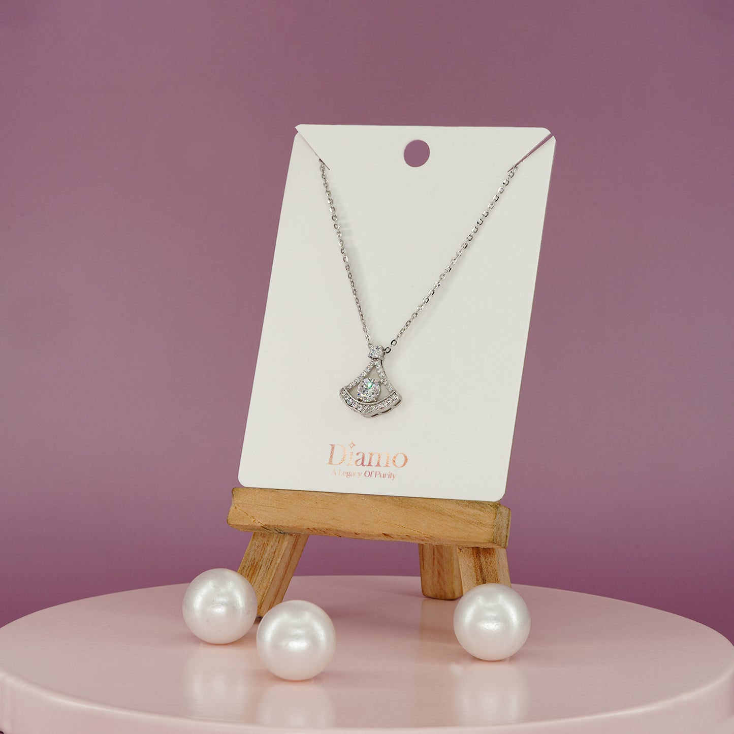 Radiant Harmony Teardrop Pendant Necklace
