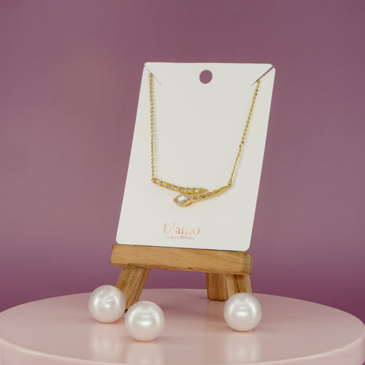 Radiant Curve Diamond Necklace