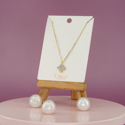 Diamond Blossom Cluster Necklace