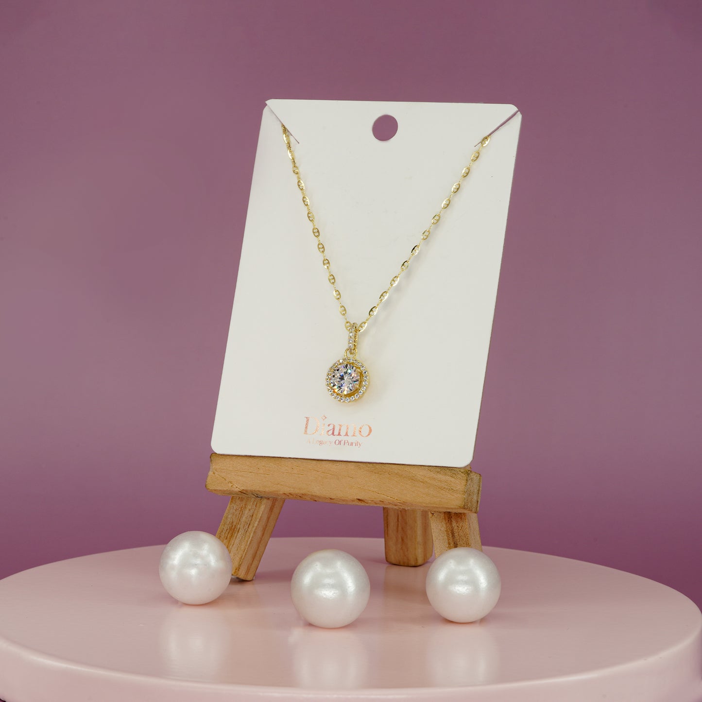 Radiant Halo Love Pendant