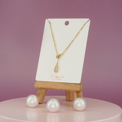 Teardrop Whisper Y-Lariat Necklace
