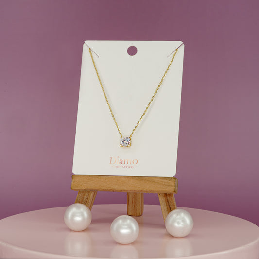Luma Solitaire Pendant Necklace