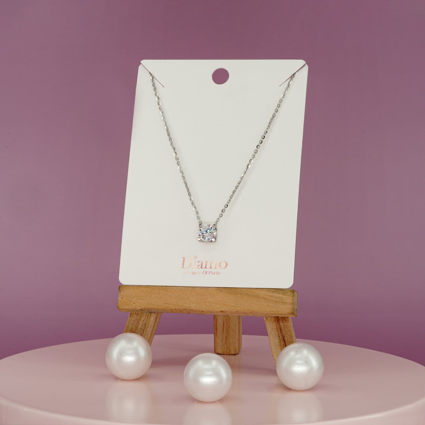 Luma Solitaire Pendant Necklace