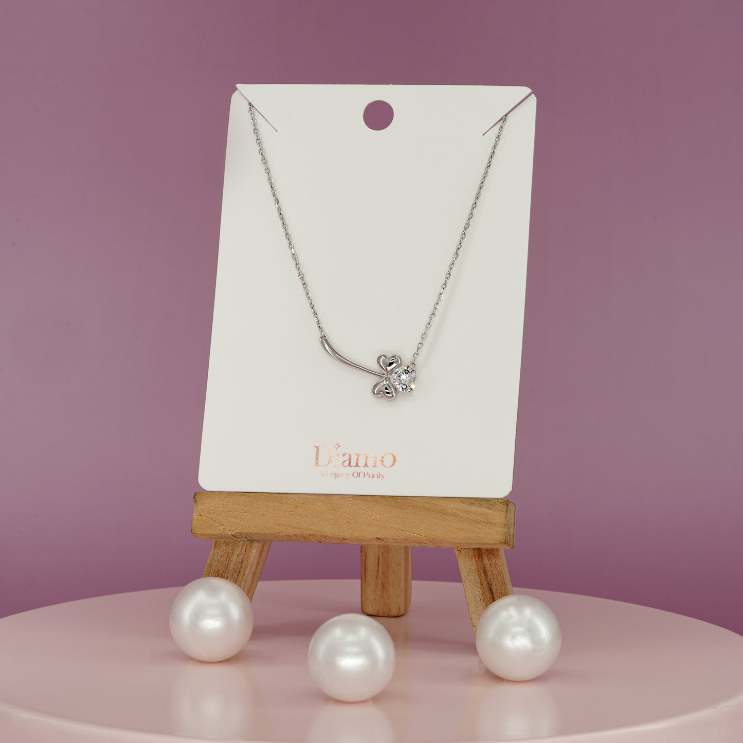 Bloom Heart Diamond Pendant Necklace
