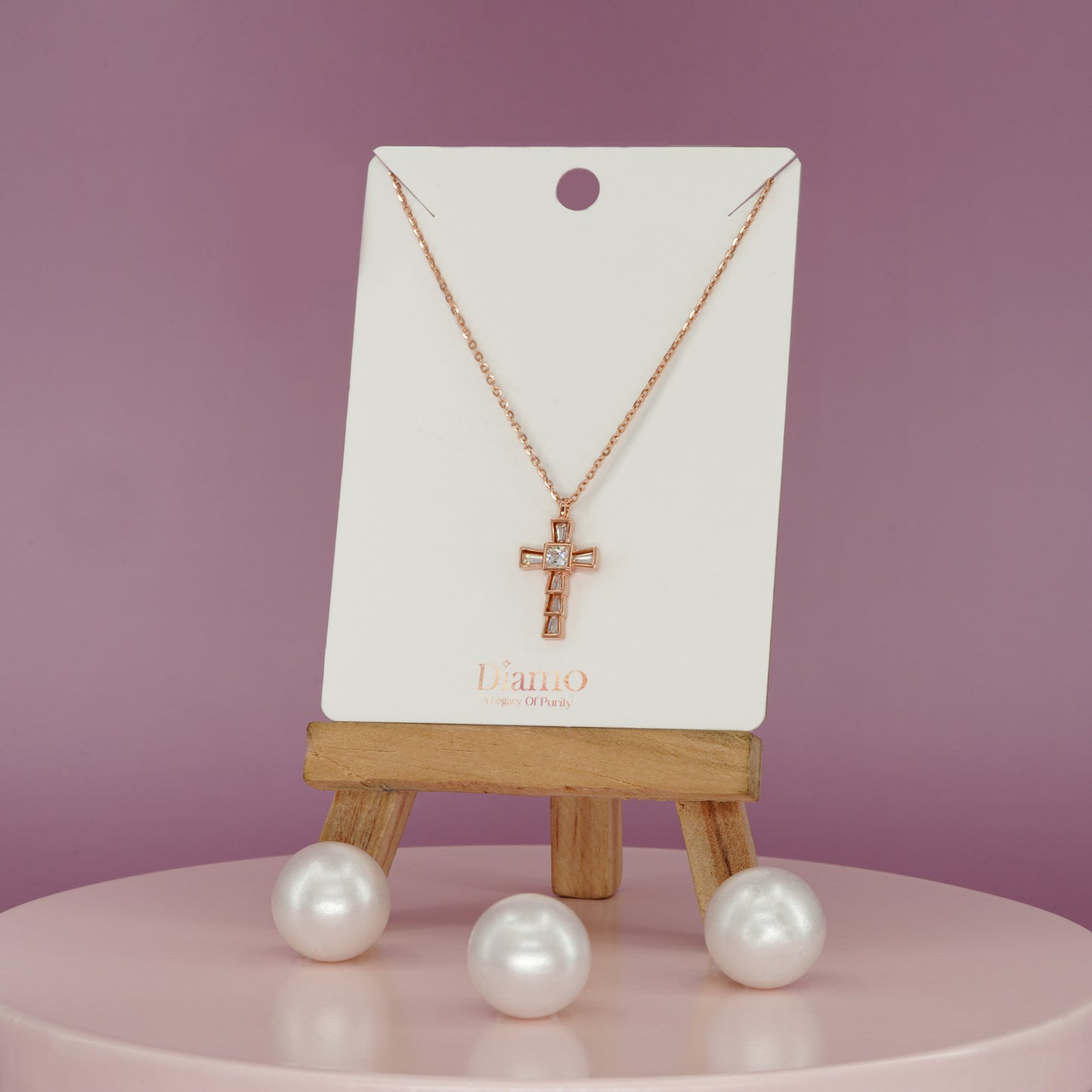 Divine Clarity Cross Necklace