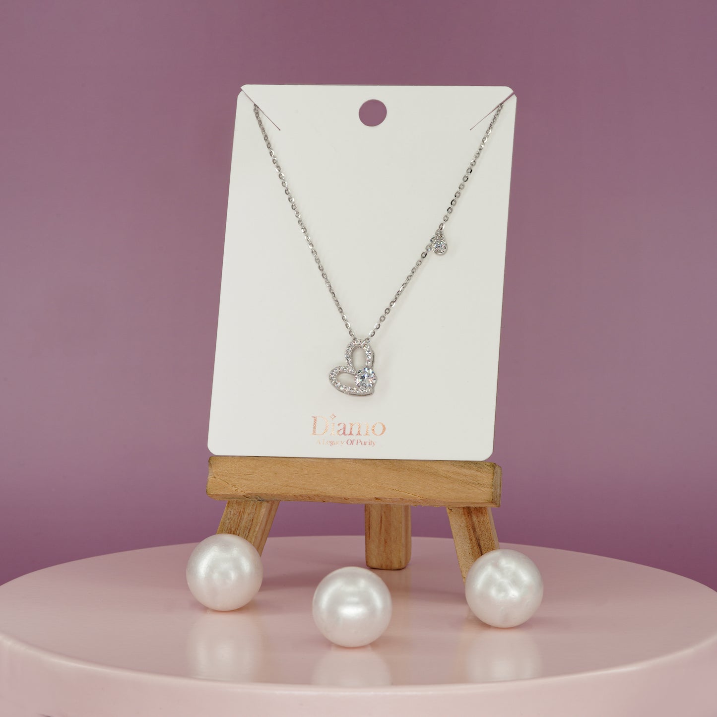 Eternal Spark Heart Necklace