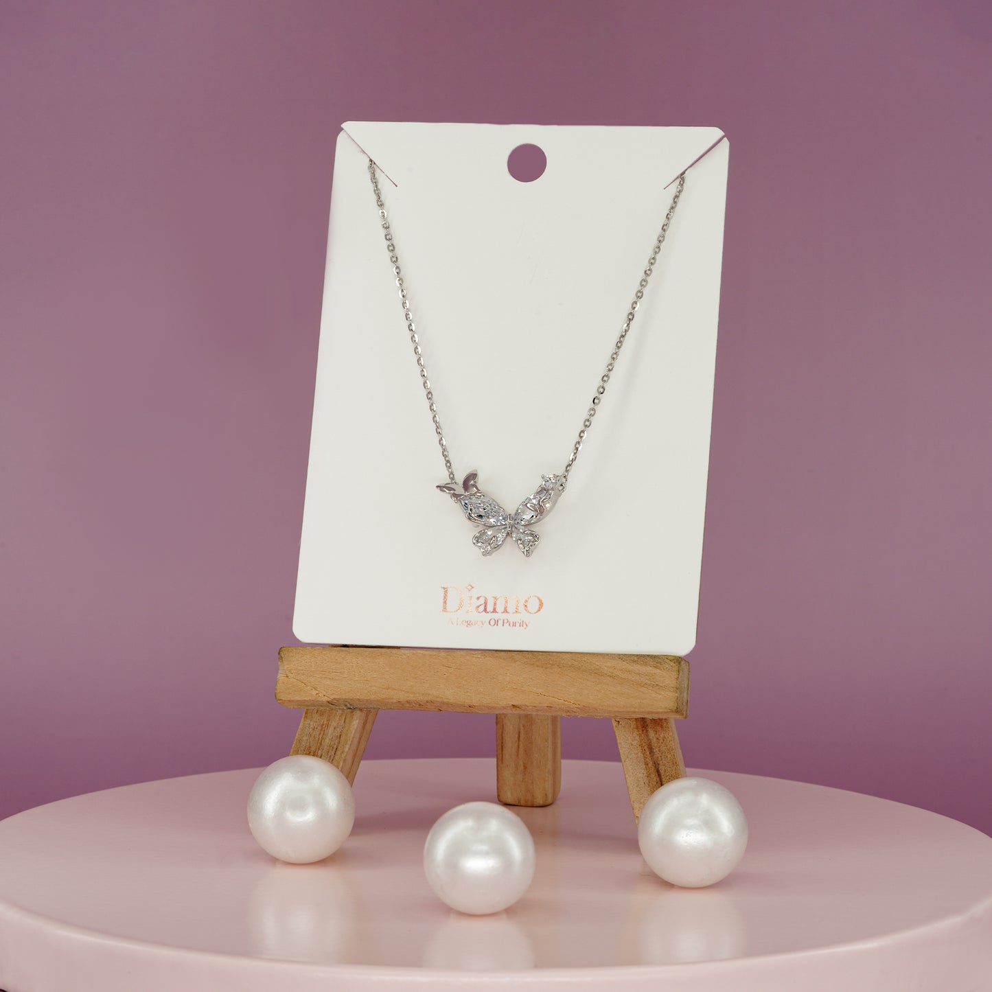Crystal Wings Butterfly Necklace