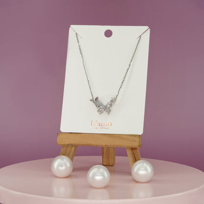 Crystal Wings Butterfly Necklace