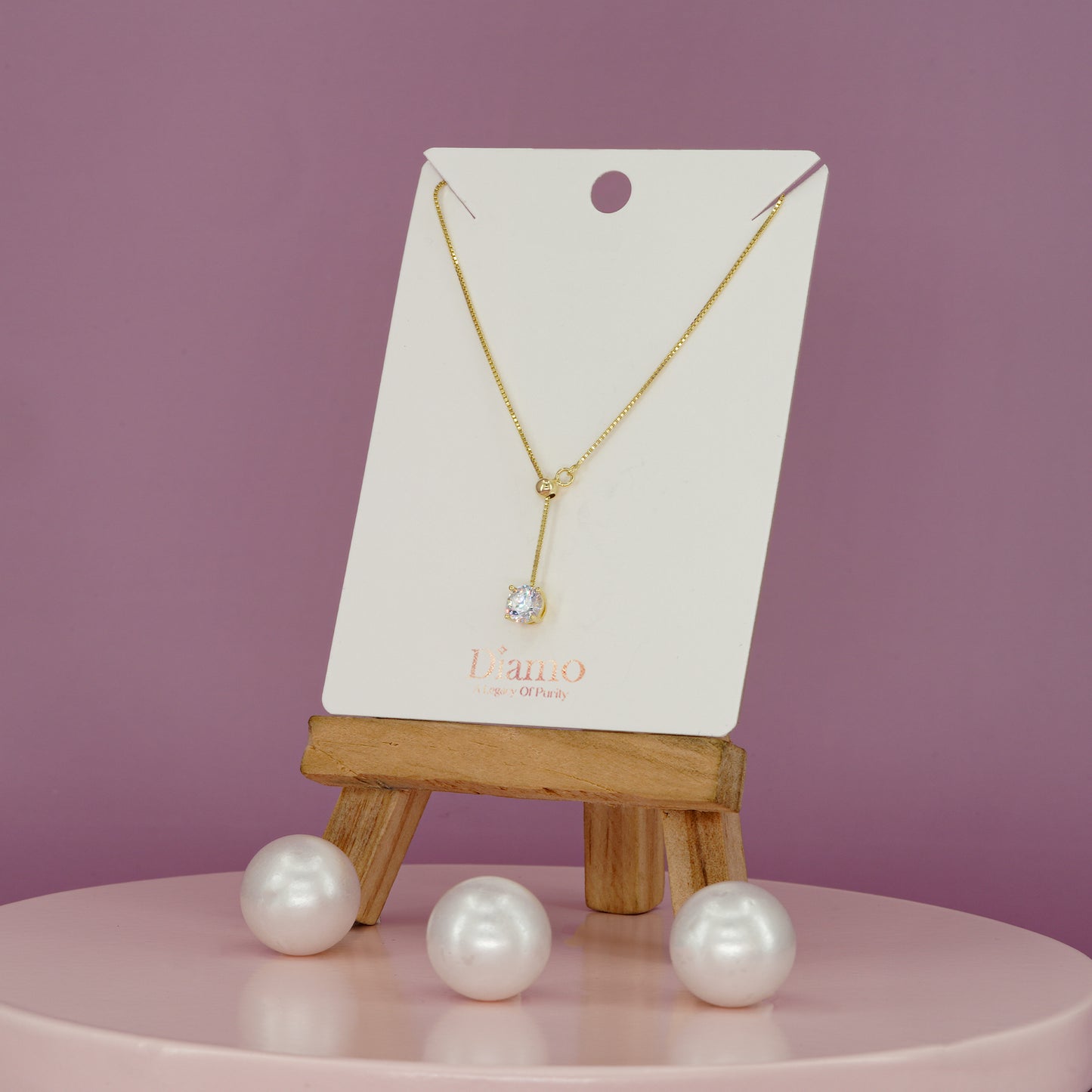 Crystal Drop Y-Necklace