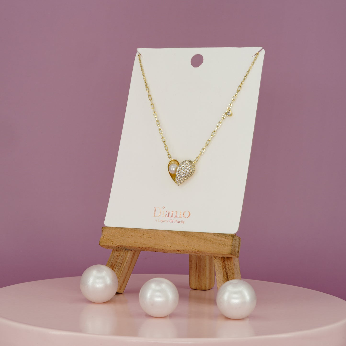 Embrace Heart Charm Necklace