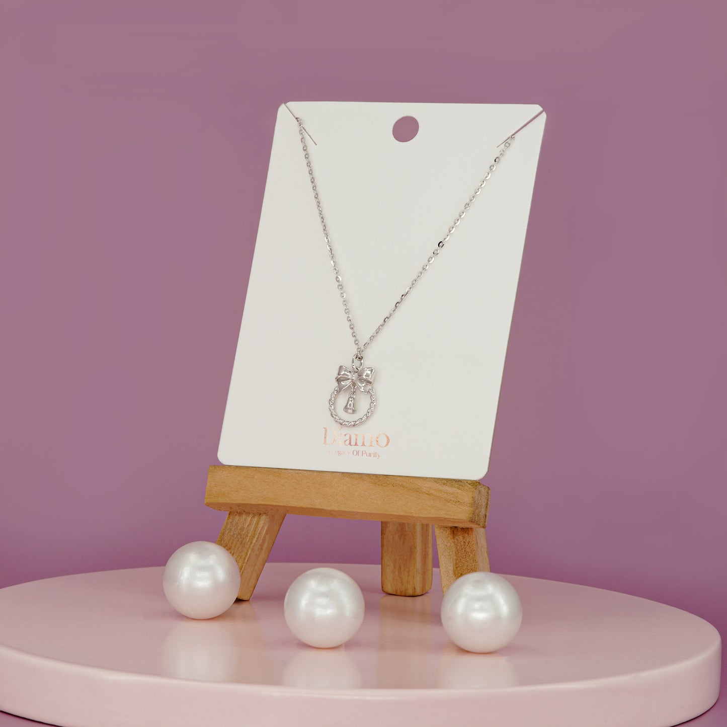 Enchanted Bow Charm Necklace