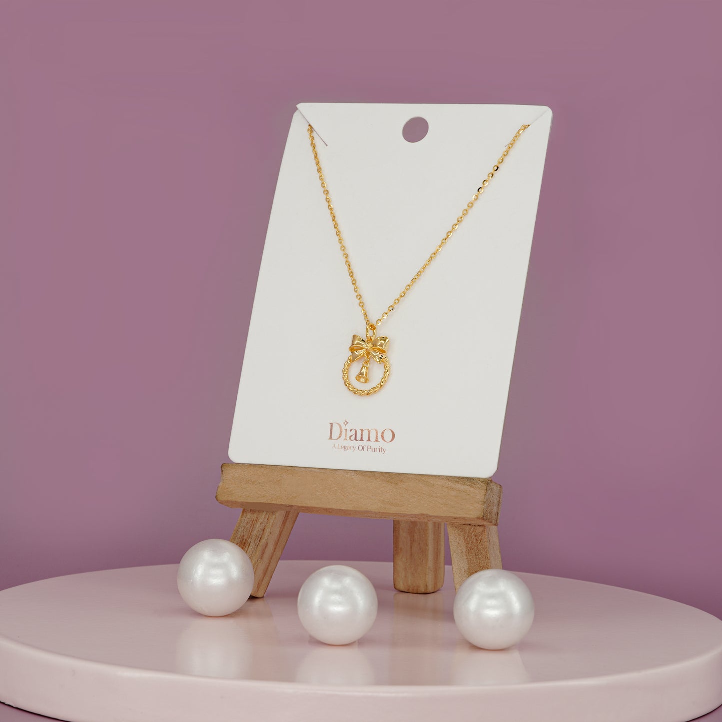Enchanted Bow Charm Necklace