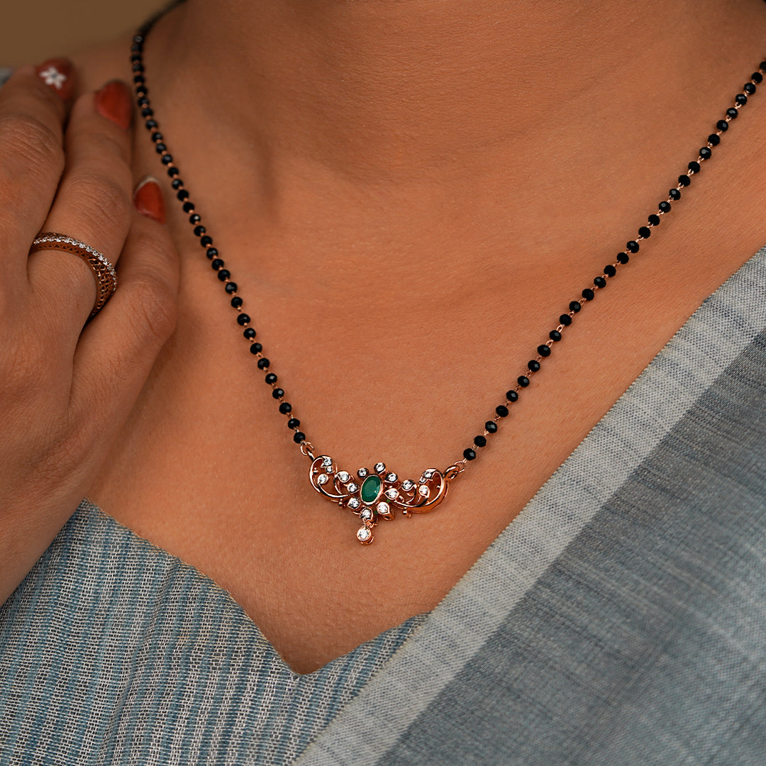 Saubhagya Leaf Drop Mangalsutra