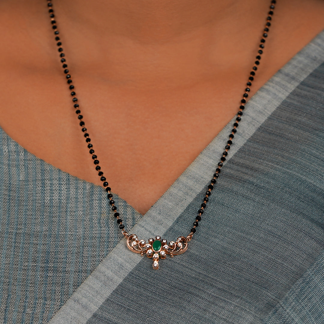 Saubhagya Leaf Drop Mangalsutra