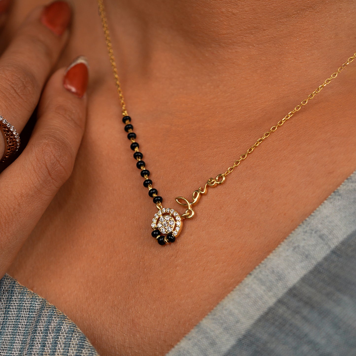 Endless Love Noir Diamond Mangalsutra