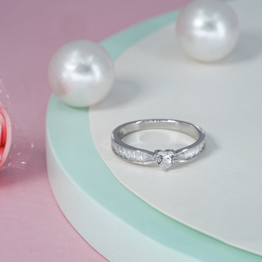 Celeste Heart-Cut Promise Ring