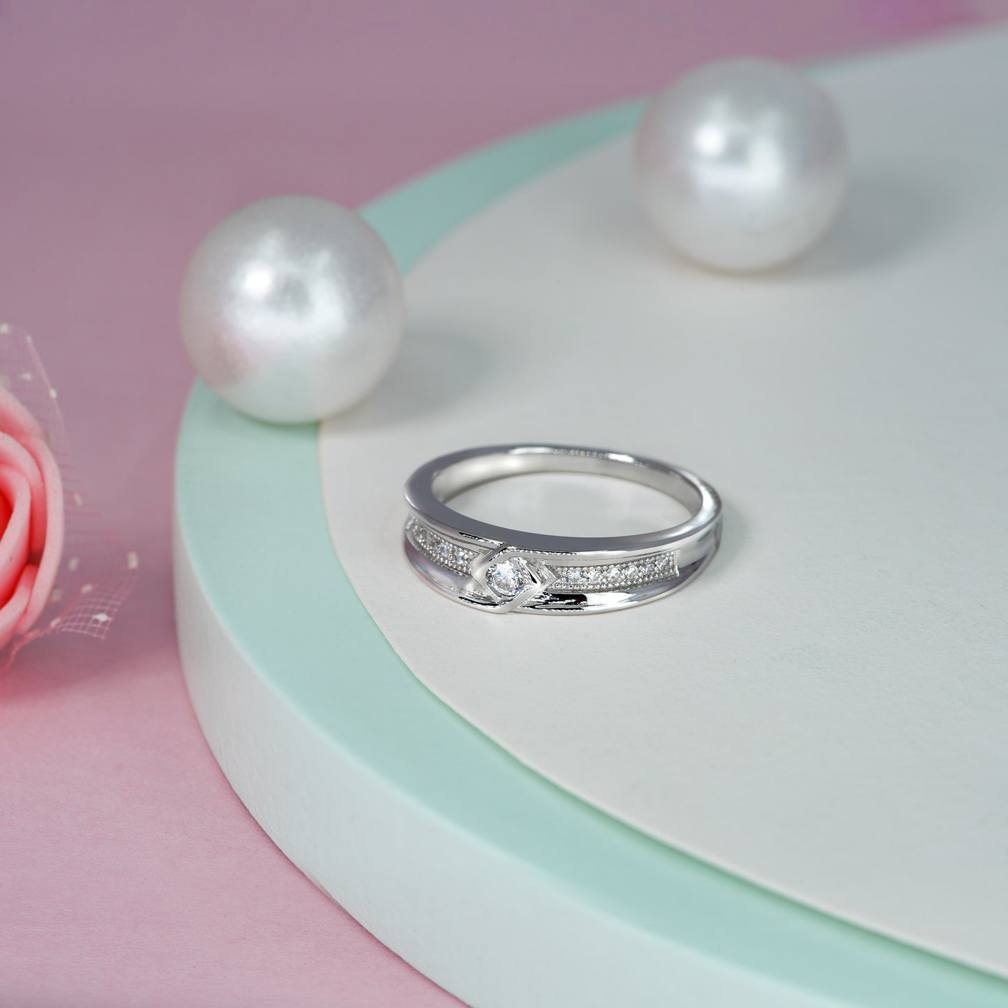 Whisper Knot Diamond Band