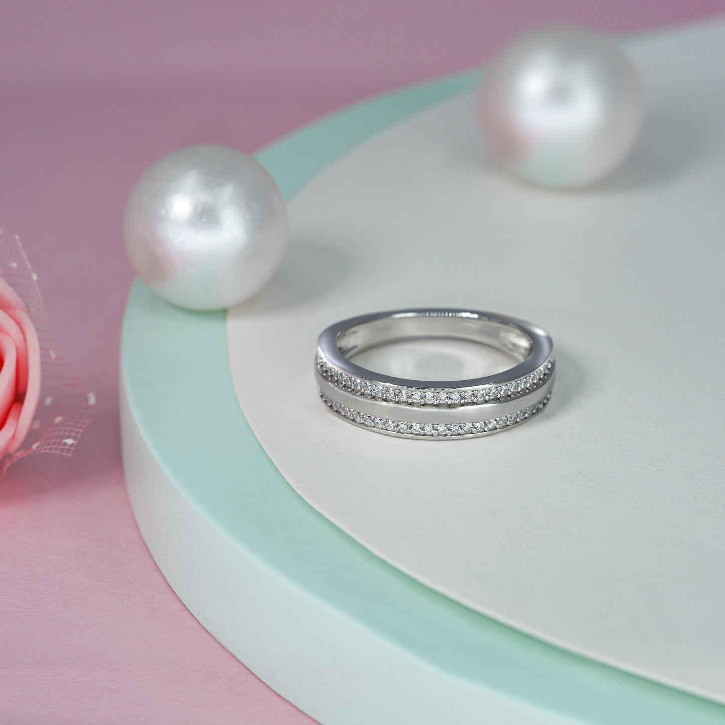 Celeste Dual Band Ring
