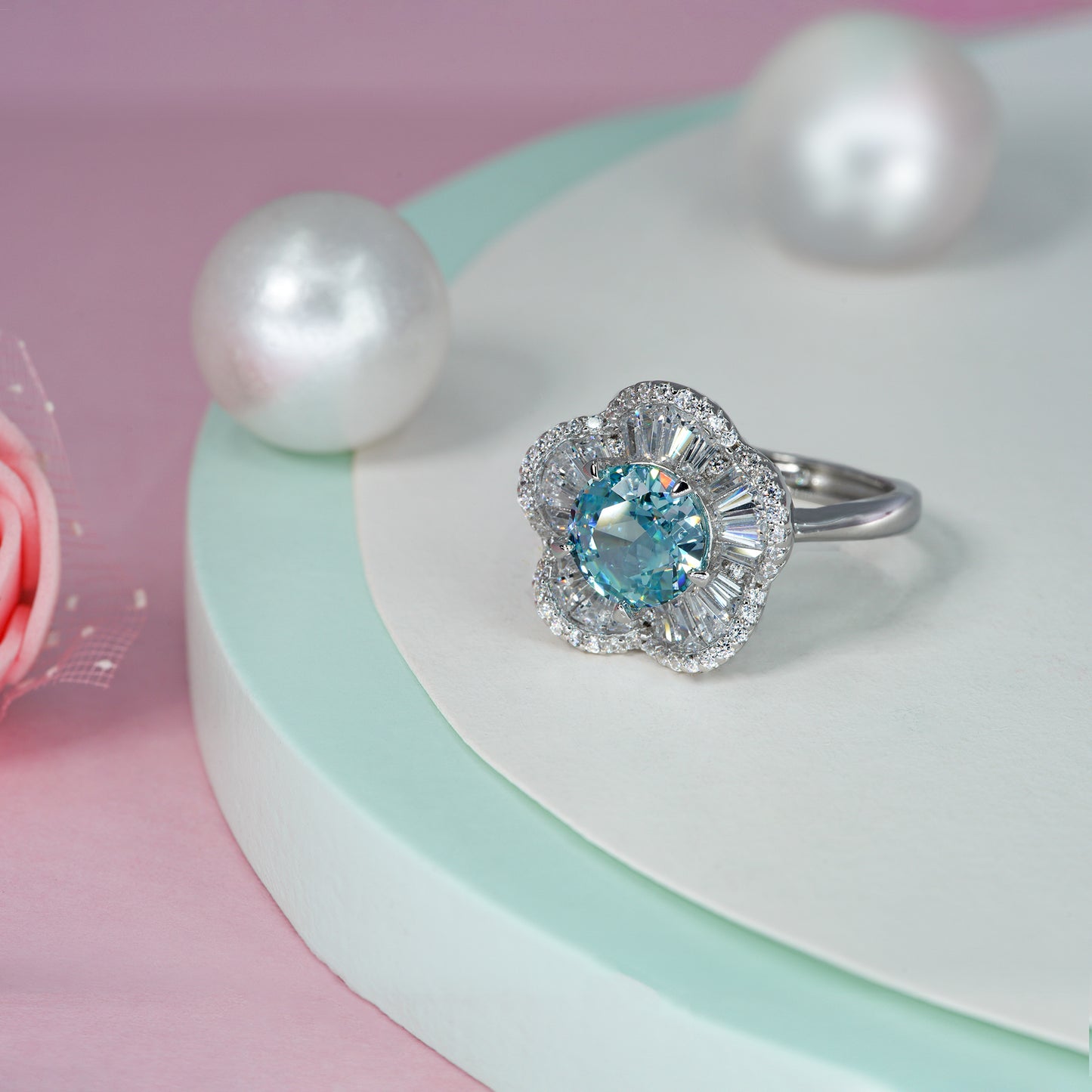 Bloom Aquamarine Ring
