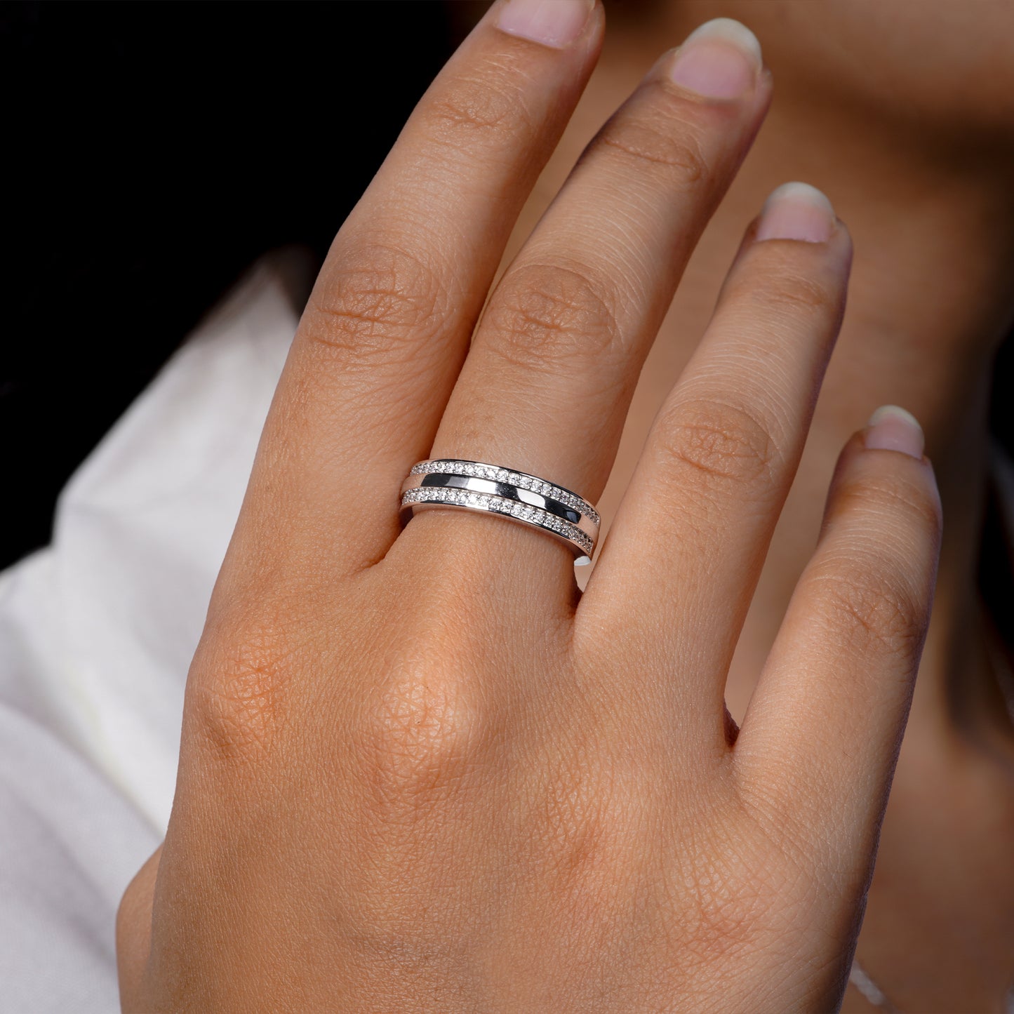 Celeste Dual Band Ring