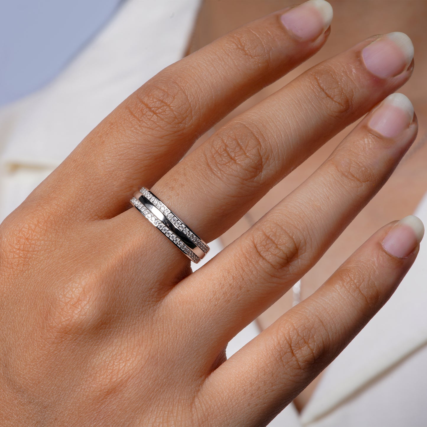 Celeste Dual Band Ring