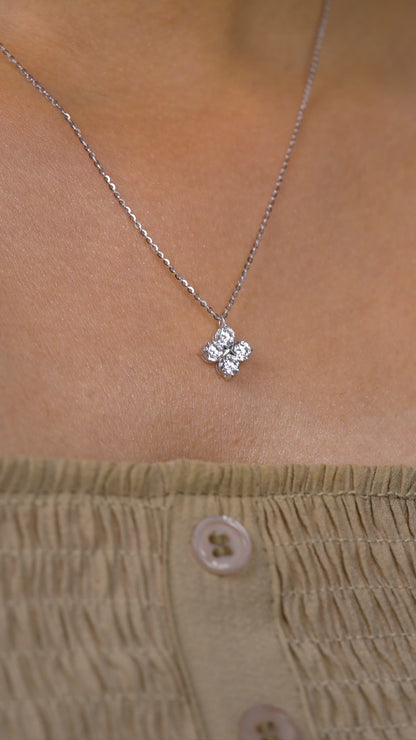 Twilight Spark Cluster Pendant Necklace
