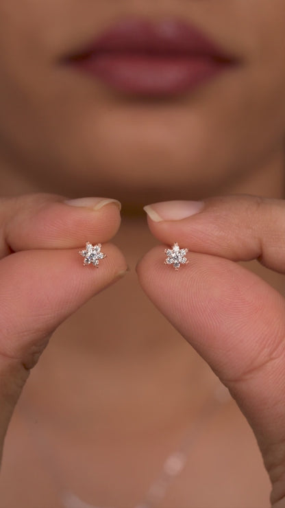 Snowbloom Spark Earrings