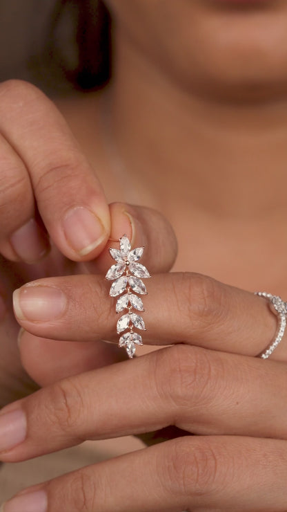 Frost Bloom Marquise Earrings