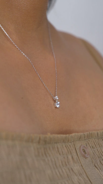 Celeste Twin Sparkle Necklace