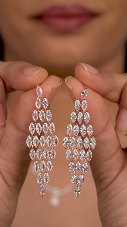 Crystal Cascade Earrings