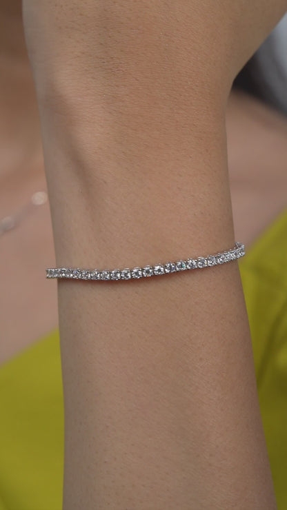 Tennis Radiant Charm Bracelet