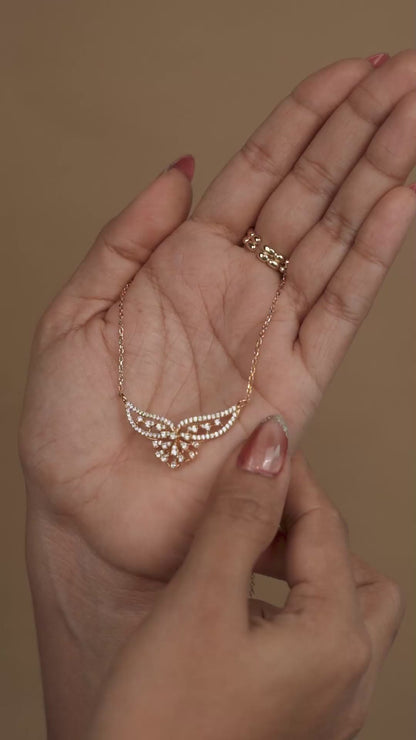 Suhani Sparkle Butterfly Mangalsutra Pendant Necklace