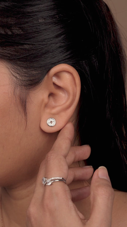 Halo Radiance Cushion-Cut Stud Earrings
