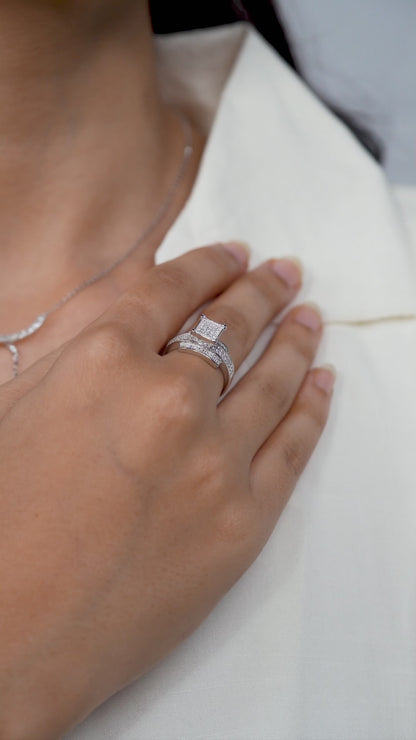 Square Halo Ring
