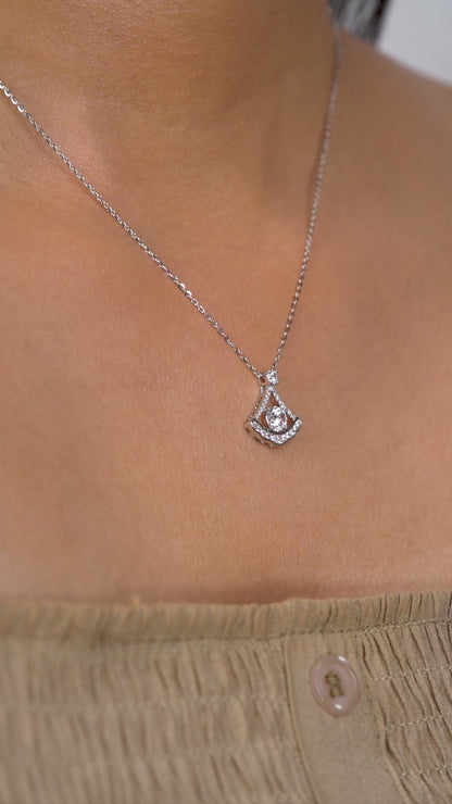 Radiant Harmony Teardrop Pendant Necklace